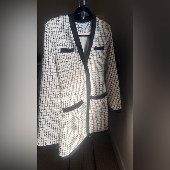 Urban Revivo Tweed Plaid Contrast Trim Dress - Picture 10 of 12